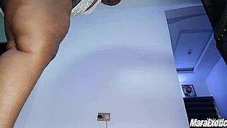 Mara Exotic's Thick Ebony Pussy Spreading and Squirting in POV!