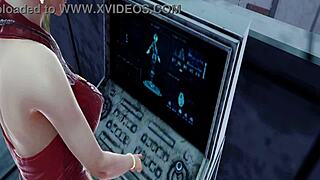 Tifa's big tits suffer under Ocelot's machine?