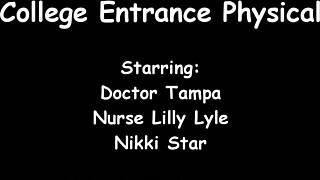 tampa university entrance physical - nikki star with close-up glasses masturbation patient fingering latex spreading curly florida nurse