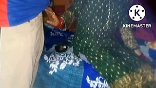 in the village, the couple romances and fucks passionately