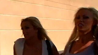 Threesome With Two Blonde Milf Whores And Monster Cock