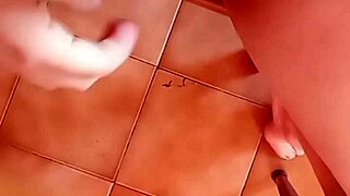 Watch this brunette relax slowly on her pregnant pussy