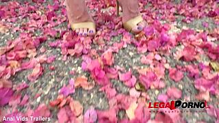 Kyra blonde is trying her first anal with two guys, and it's intense with big cocks