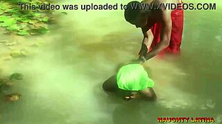 ebony wife fucks pastor during baptism!