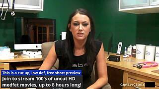 Alexis Grace as the New Guinea Pig in Bondage! Nurse Sex Femdom Bondage Toys African Backstage Vibrator Blindfolded Spreading