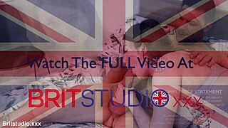 Hot identical friend watches her curvy pal give head in public.