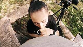 Pov blowjob in the middle of nowhere