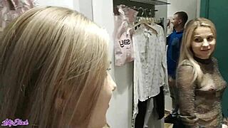 Completely Caught In The Dressing Room During A Blowjob - Letty Black