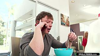 euro milf titfucks her stepsons friend hard