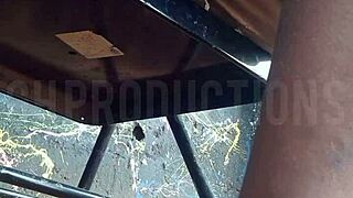 Up Skirt Playing with African Teen Slut at Park!