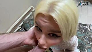 Chubby Blonde Loves Big Cock Sex And Cum.