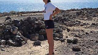 i'm a teen giving risky blowjob to my boyfriend. on a camping trip.