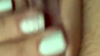 Apolonia is very horny and takes the opportunity to touch her tight area