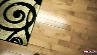 petite blonde myaa gets fingered while giving footjob