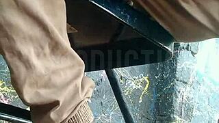 Up Skirt Playing with African Teen Slut at Park!