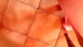 Watch this brunette relax slowly on her pregnant pussy