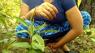 Stepmom Moans Loudly As Stepson Fucks Her Big Ass In Forest