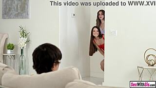 Teen Stepsister Threesome With Petite 18+ Bestie And Big Cock Stepbro