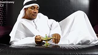 Trans Genie Daniela Marks Puts Her Ass At The Service Of A Hung Aladdin