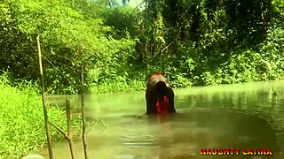 ebony wife fucks pastor during baptism!