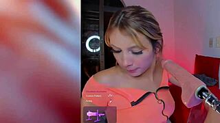 Colombian girl enjoys machine sucking and vibrator fingering her pussy to orgasm