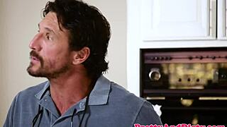 teen beauty getting drilled by stepdad's friend 😍