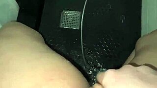 is this arabian snowwhite masturbating her tight pussy in the shower?