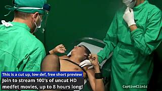 Alexis Grace as the New Guinea Pig in Bondage! Nurse Sex Femdom Bondage Toys African Backstage Vibrator Blindfolded Spreading