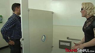 Cute shemale sucks big cock