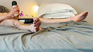 I spent a long time masturbating sucking on a vibrating blowjob toy and getting my balls and prostate vibrated