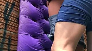 Eating the married woman's ASS in the favela with sex toy