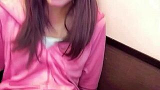 crossdressing ladyboy masturbates with drain net on crotch while streaming