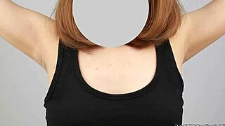 Japanese girl shows her armpit for fetish lovers.