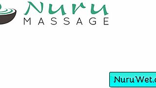 blonde masseuse does wet nuru massage