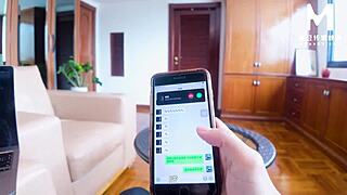 modelmedia asia - my landlady is a cute girl i cant help but ask her to come to my place for sex