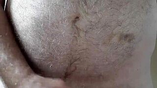 Happy Hairy Big Belly Me Masturbating