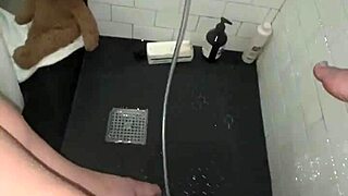 is this arabian snowwhite masturbating her tight pussy in the shower?