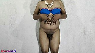 Blue bikini part 4 with crossdressing indian shemale