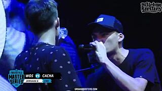 minutazo clip of cacha vs wos fms argentina rap battle