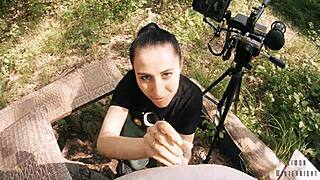 Pov blowjob in the middle of nowhere