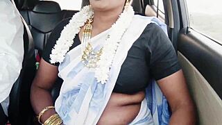 Indian Bhabi Whispers Dirty in Car Romance 😈