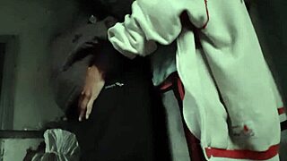 We fuck passionately with clothes on, mutual masturbation leading to intense orgasms and cum