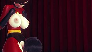 Can Helen Parr Handle Orgasm From Big Tits Play And Tight Pussy Licking In 3D?