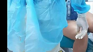 My dentist appointment ends with big cock in my mouth, riding and ass worshiping in hospital.