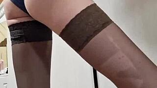 Teen elza kom dominating with strapon and feet choking, barefoot curvy financial domination on small 18+ cock fetish amateurs.