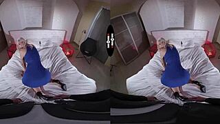 dark room vr personal assistant offers big tits and ass in blonde scene