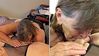 deep throating cocksucking mature granny carmen