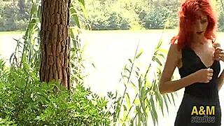 Justine, The Mysterious Redhead With Small Tits!