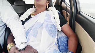 Indian Bhabi Whispers Dirty in Car Romance 😈