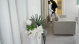 Tony rope meets lana analise for pov blowjob, anal fucking, and interracial quickie with big black cock